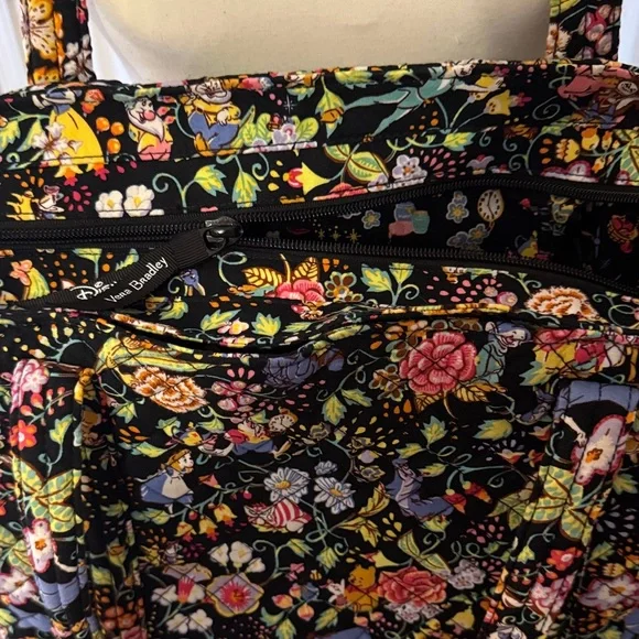 Vera Bradley Black Floral Tote - Picture 5 of 11